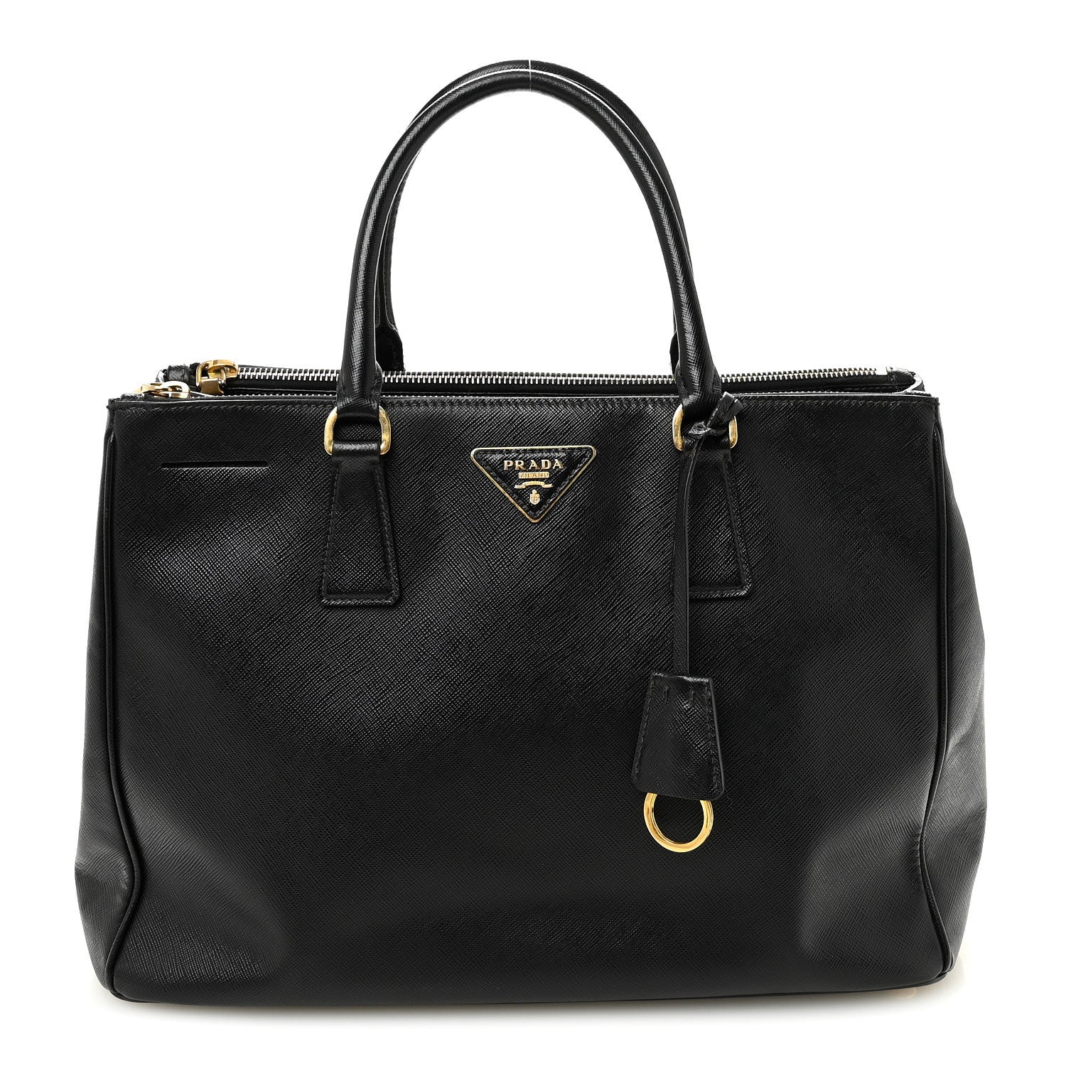 Prada Saffiano Large Galleria Double Zip Tote Black 1 of 9