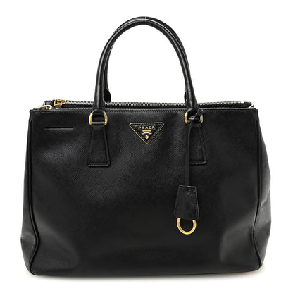 Prada Saffiano Large Galleria Double Zip Tote Black 1 of 9
