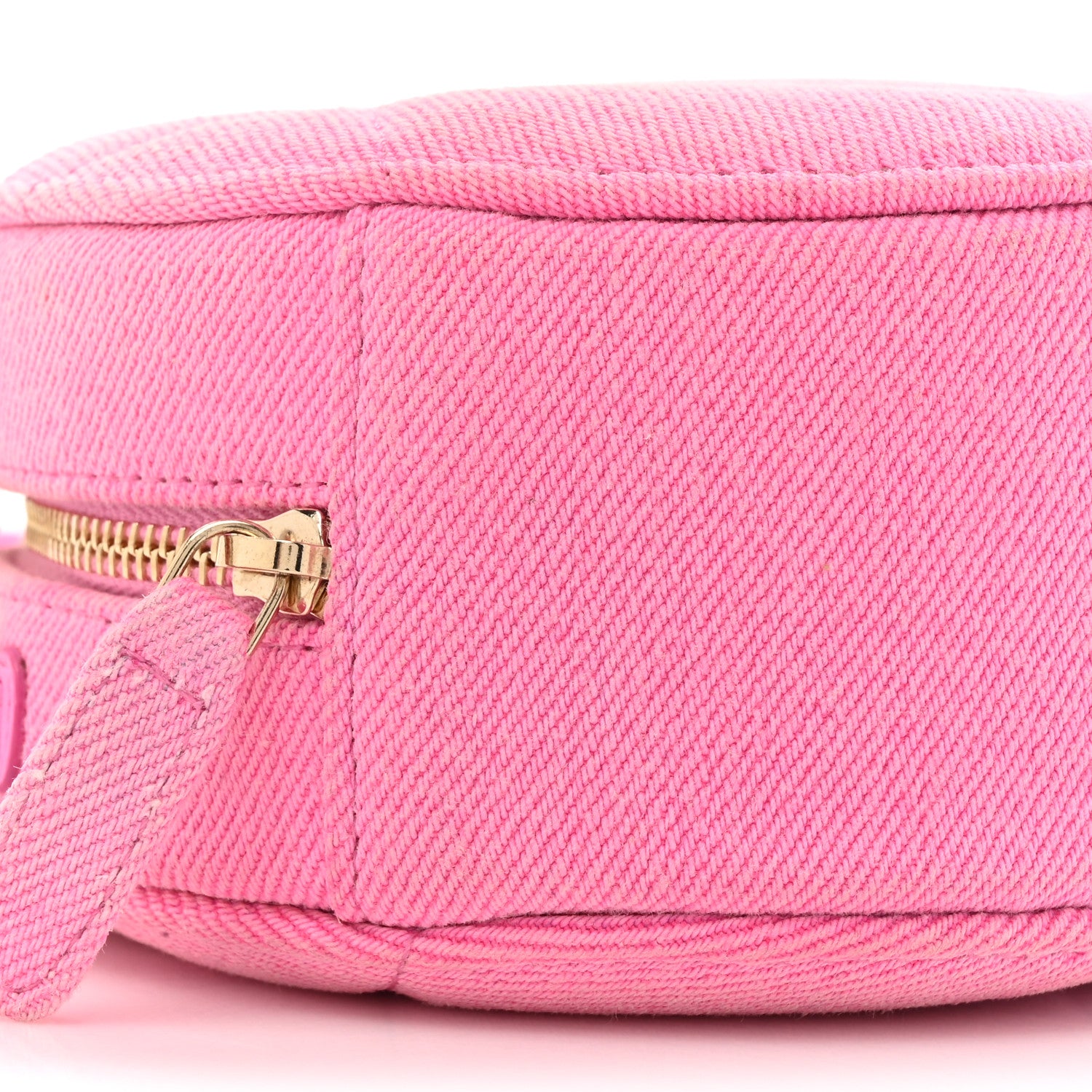 Chanel Denim Chanel 19 Round Clutch With Chain Pink 10 of 11