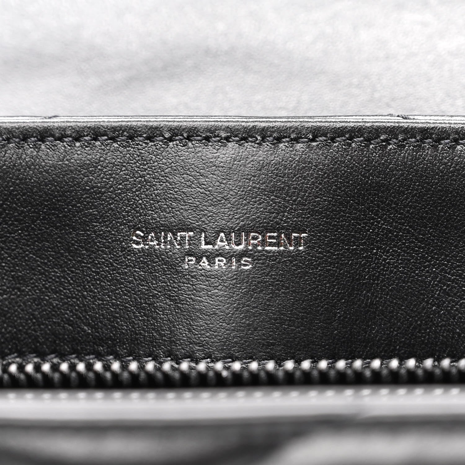 Saint Laurent Calfskin Y Quilted Monogram Monochrome Small Loulou Chain Satchel Black 6 of 10