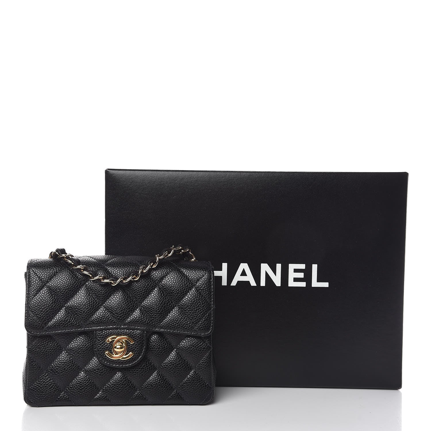 Chanel Caviar Quilted Mini Square Flap Black 11 of 11