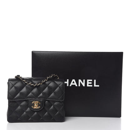 Chanel Caviar Quilted Mini Square Flap Black 11 of 11