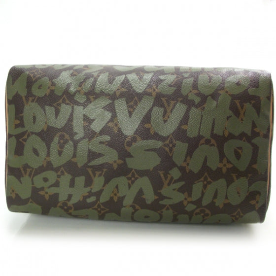 Louis Vuitton Monogram Graffiti Speedy 30 Kaki 6 of 12