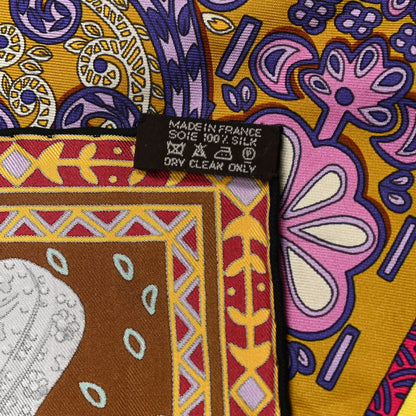Hermes Silk Cavaliers du Caucase Scarf 90 Tabac Orange Multicolor 1 of 6