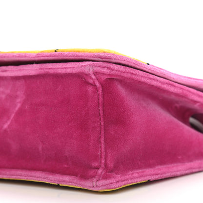 Prada Velluto Ricamo Cahier Shoulder Bag Fuxia 8 of 11