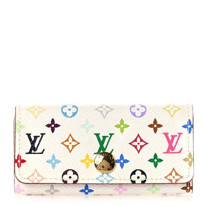 Louis Vuitton Monogram Multicolor Multicles 4 Key Holder White Litchi 1 of 8