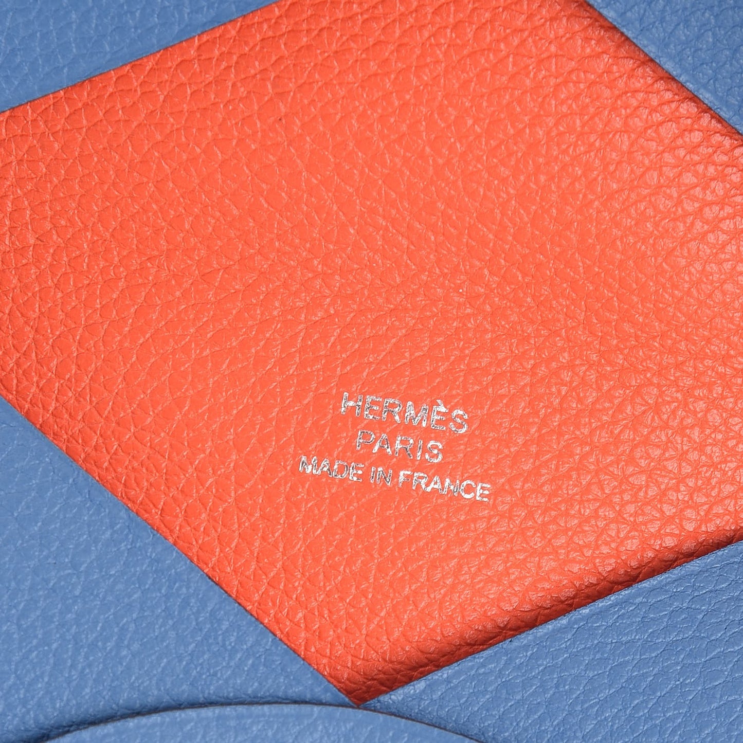 Evercolor Calvi Card Case Bleu Paradis Orange Poppy