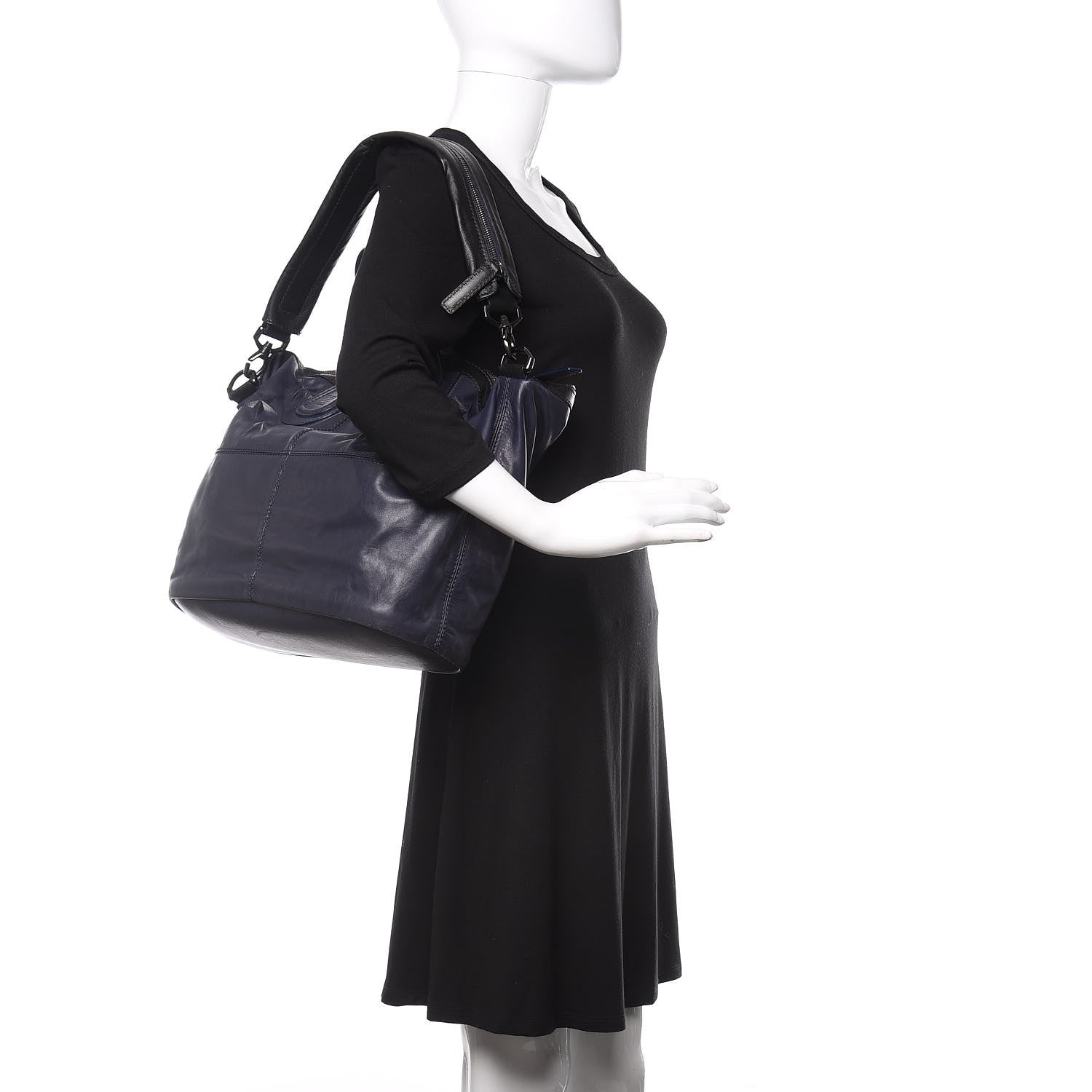 Givenchy Calfskin Star Embossed Studded Medium Nightingale Navy 2 of 10