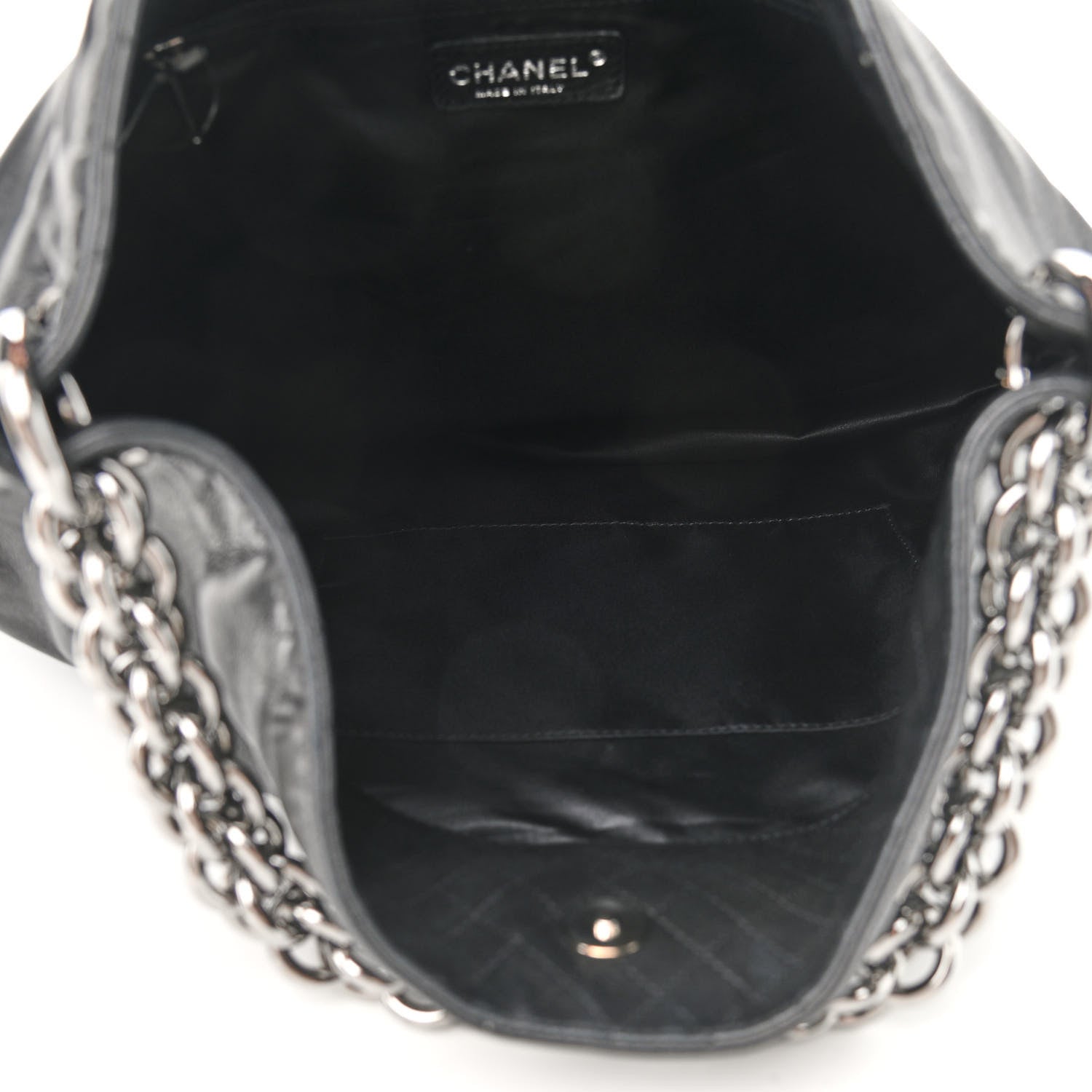 Chanel Lambskin Large Soft and Chain Hobo Black 5 of 9