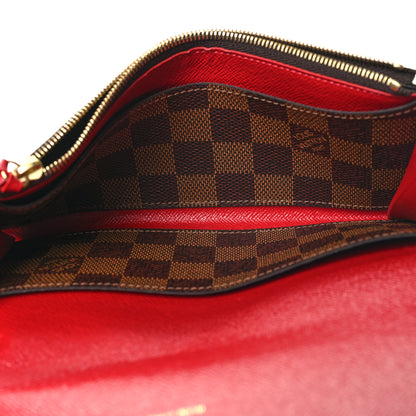 Louis Vuitton Damier Ebene Emilie Wallet Red 5 of 9