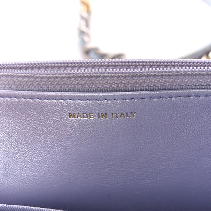 Chanel Iridescent Calfskin Quilted Chanel 19 Wallet On Chain WOC Light Purple 7 of 11