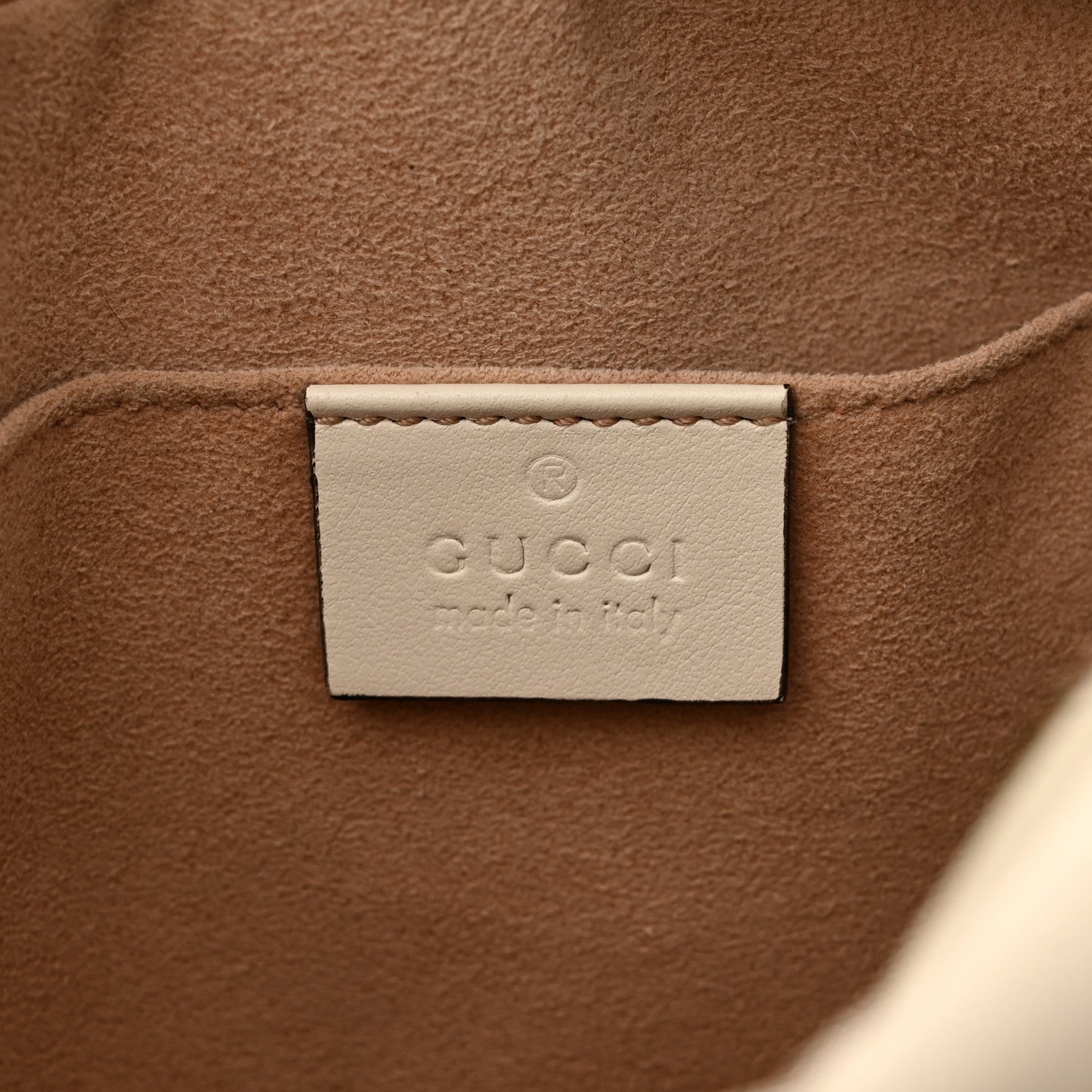 Gucci Calfskin Matelasse Small GG Marmont Chain Shoulder Bag White 6 of 16