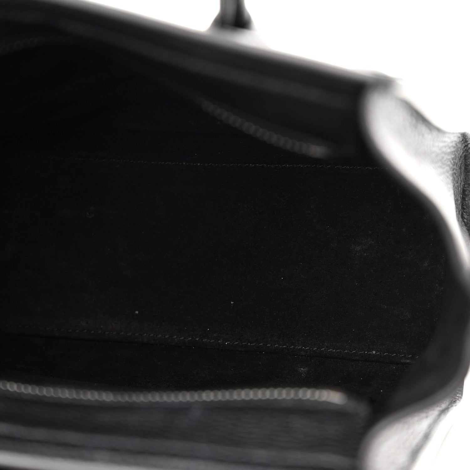Celine Drummed Calfskin Nano Luggage Black 5 of 13