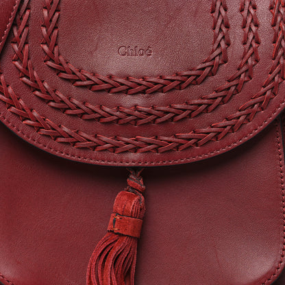 Chloe Calfskin Braided Small Hudson Shoulder Bag Sienna Red 8 of 10