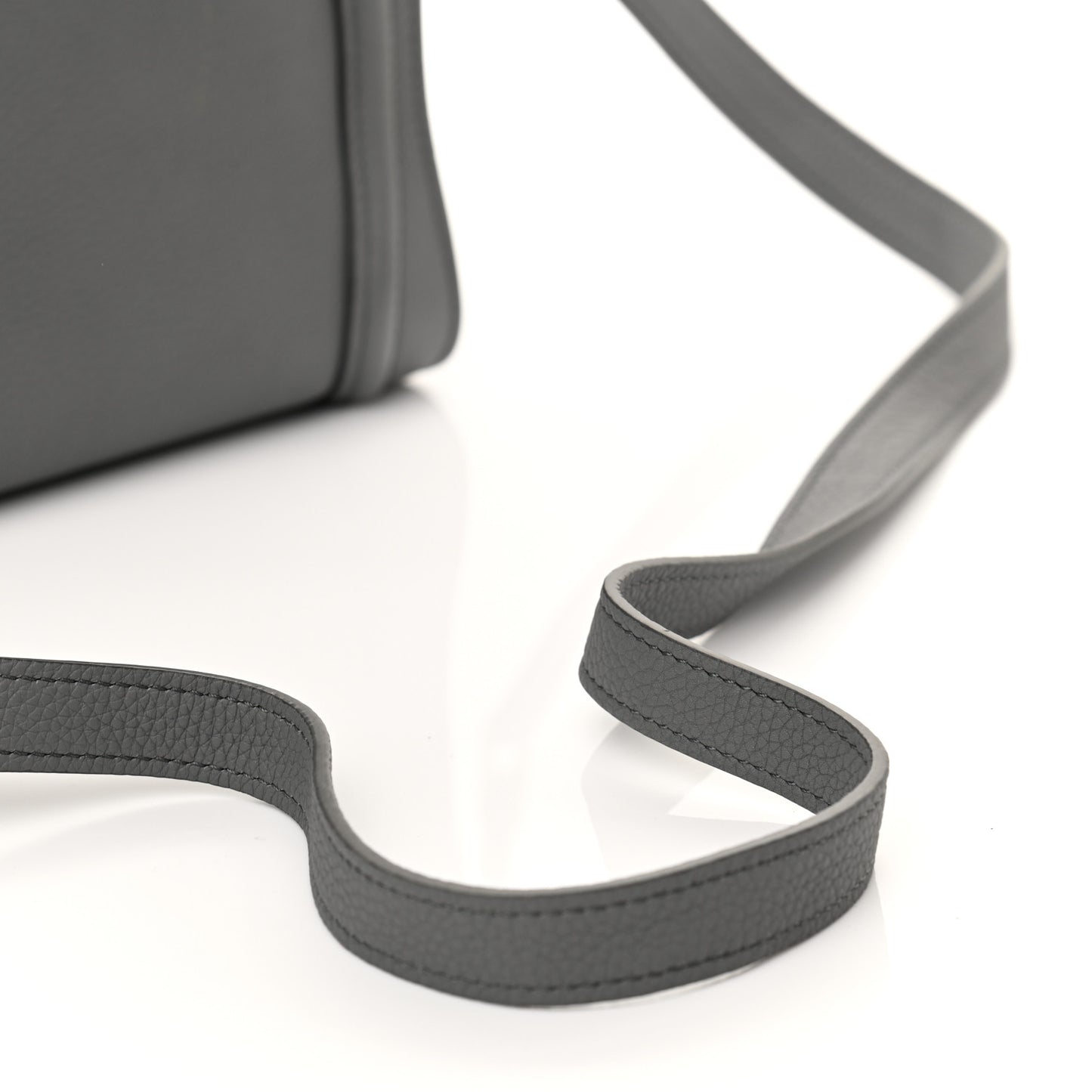 Drummed Calfskin Nano Luggage Kohl