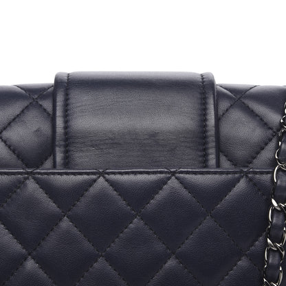 Chanel Lambskin Quilted Elementary Chic Flap Navy 9 of 13