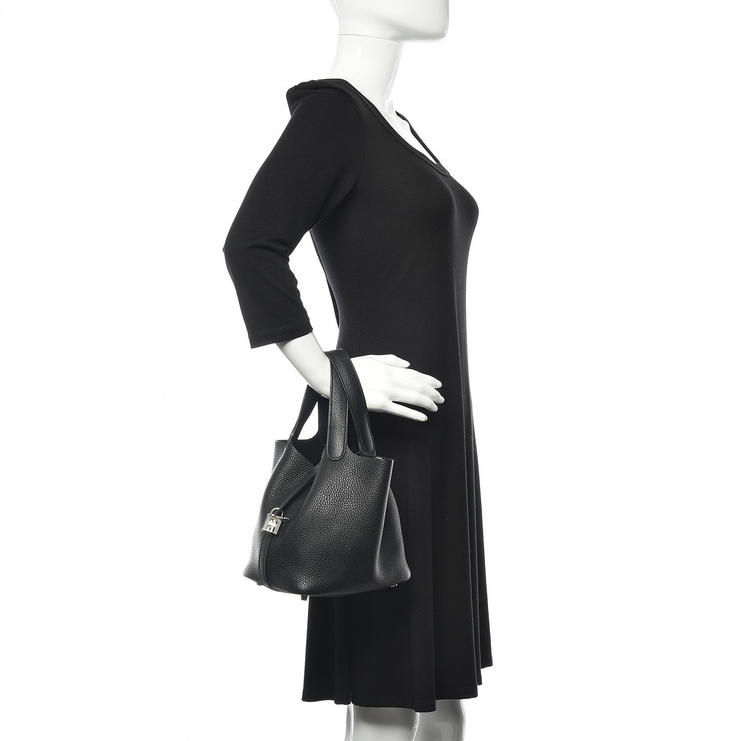 Hermes Taurillon Clemence Picotin Lock 18 PM Black 2 of 10