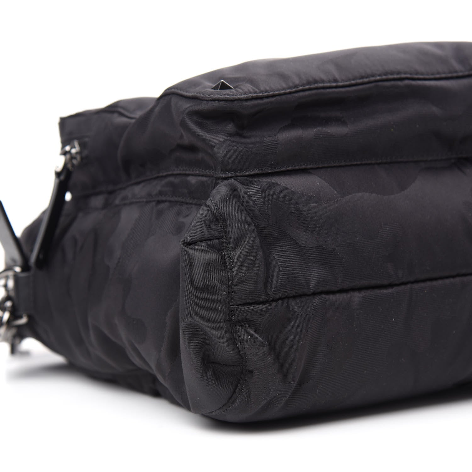 Valentino Garavani Nylon Camouart Messenger Black 6 of 9