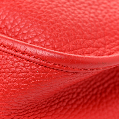 Hermes Taurillon Clemence Evelyne III PM Rouge De Coeur 19 of 29