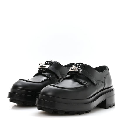 Hermes Glossed Calfskin First Oxford 39 Black 4 of 9