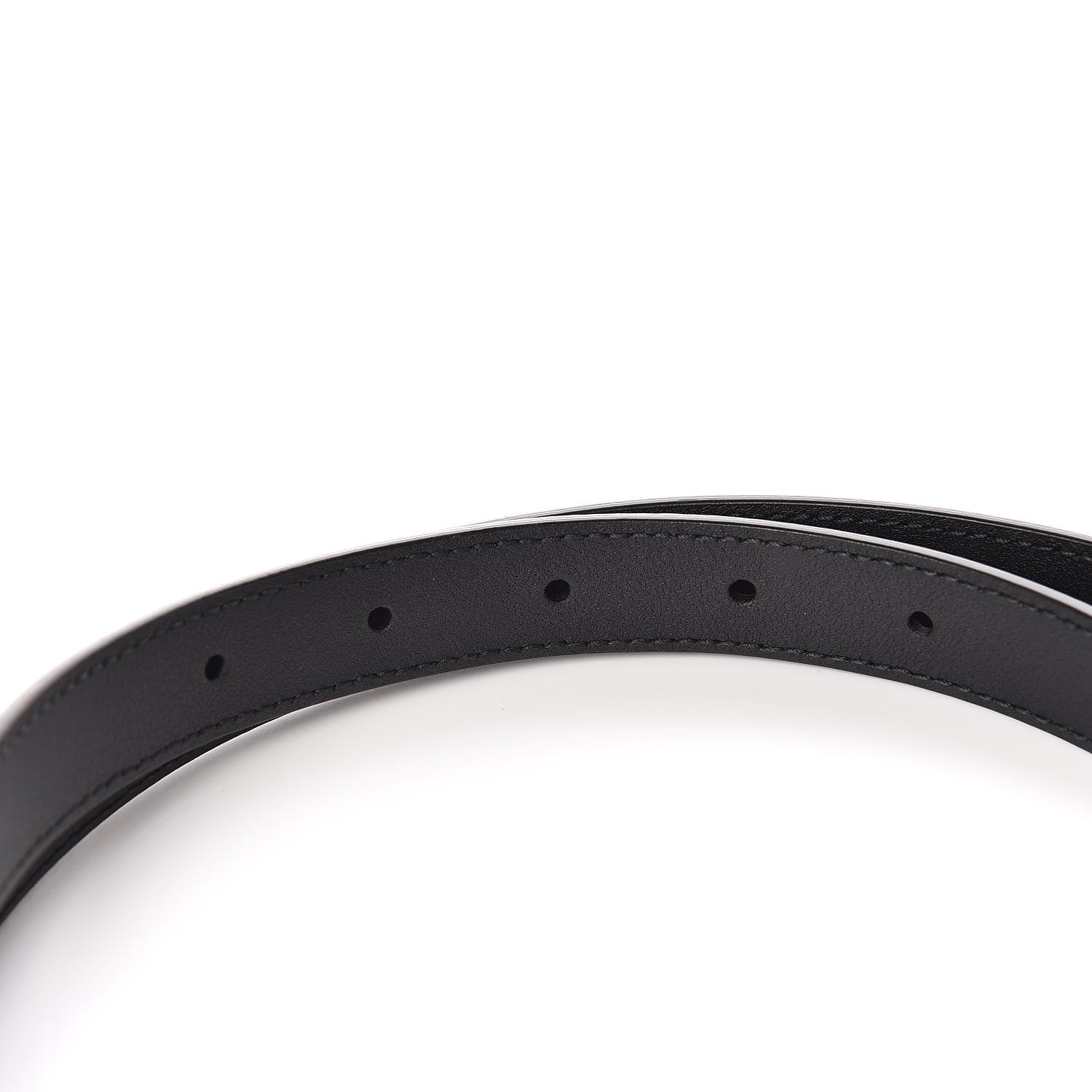 Gucci Calfskin Double G 20mm Belt 80 32 Black 5 of 6