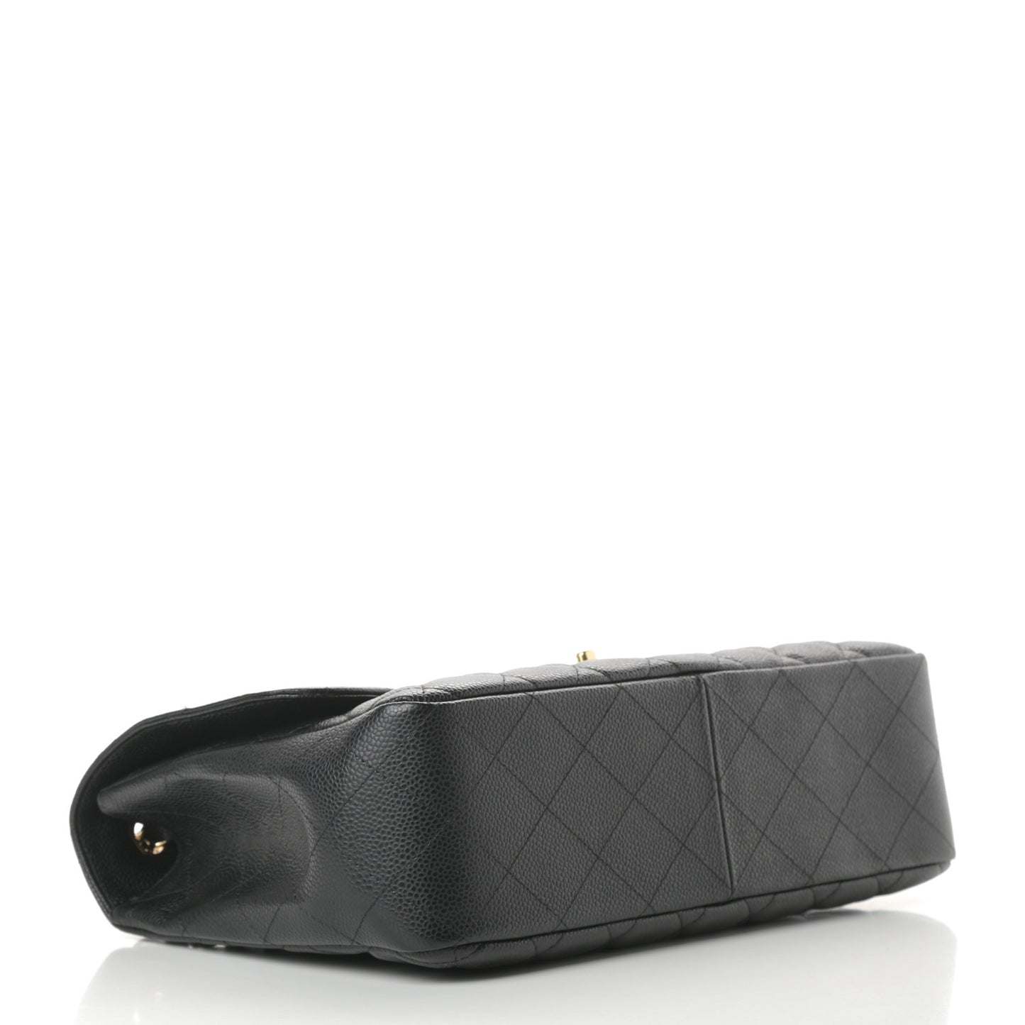 Caviar Quilted Jumbo Single Flap Black