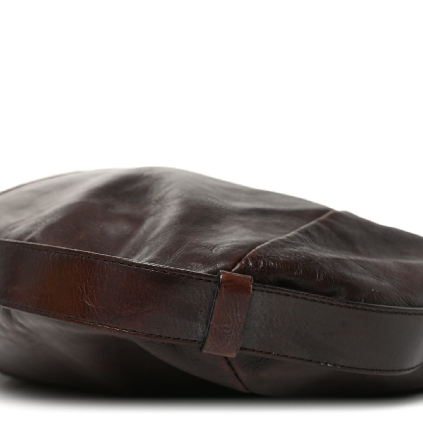 Buffalo Leather Horn Medium Mombasa Bag Brown