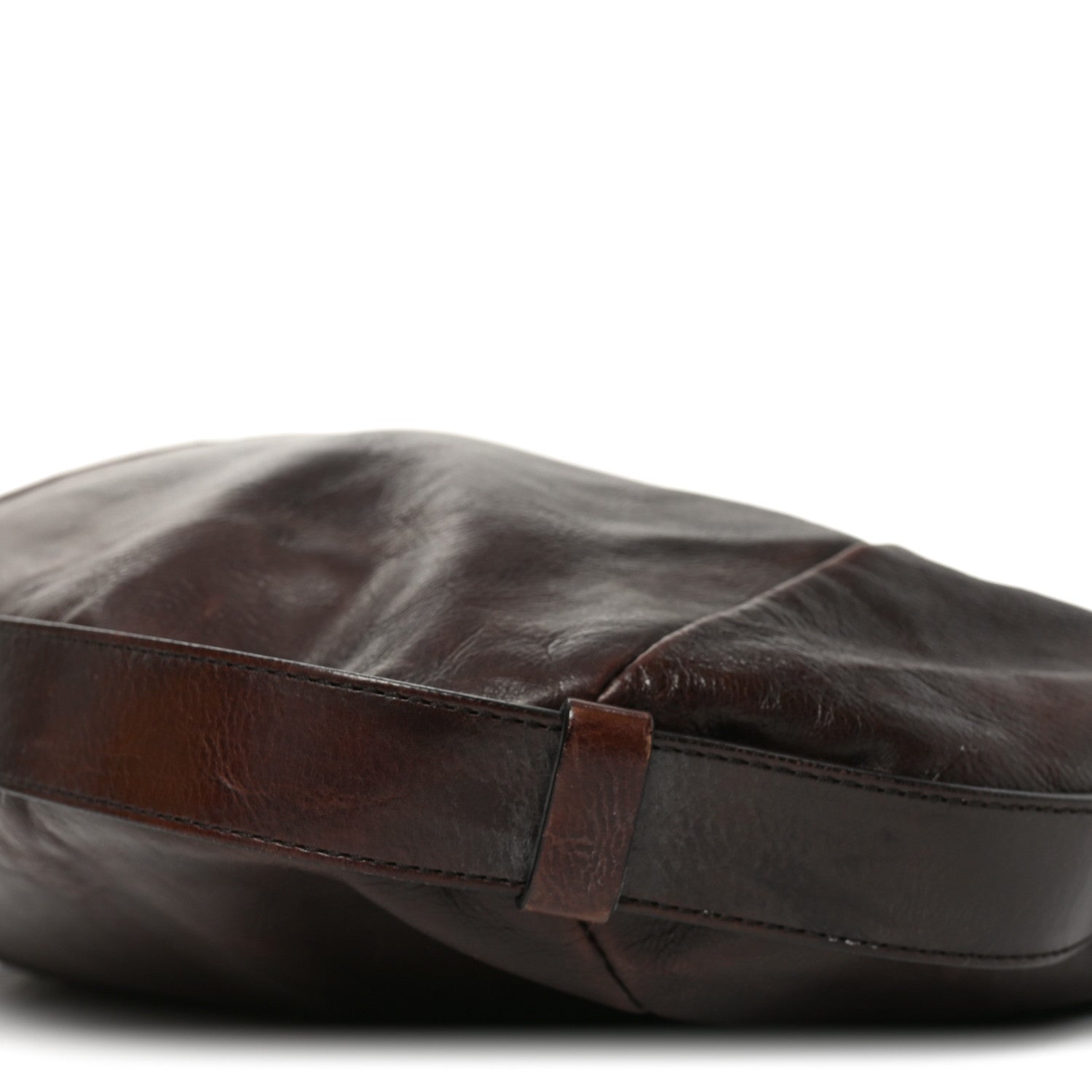 Saint Laurent Buffalo Leather Horn Medium Mombasa Bag Brown 10 of 10