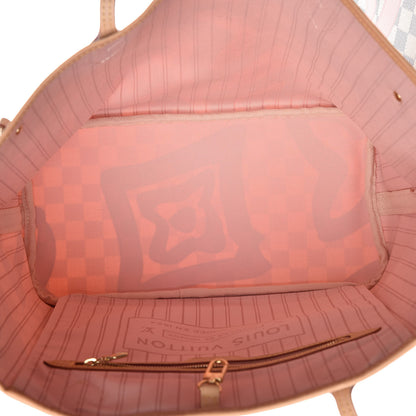 Louis Vuitton Damier Azur Tahitienne Neverfull MM 8 of 10