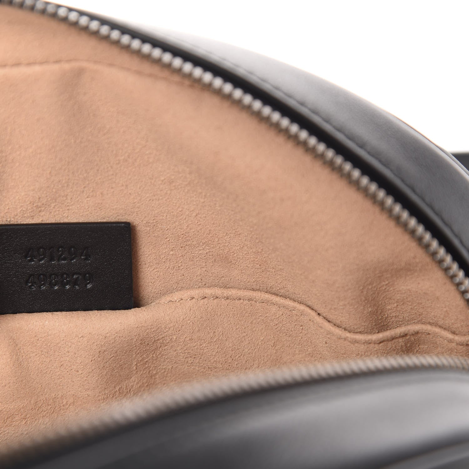 Gucci Calfskin Matelasse GG Marmont Belt Bag 75 30 Black 9 of 11
