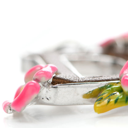 Christian Dior D Flower Earrings Silver 4 of 4