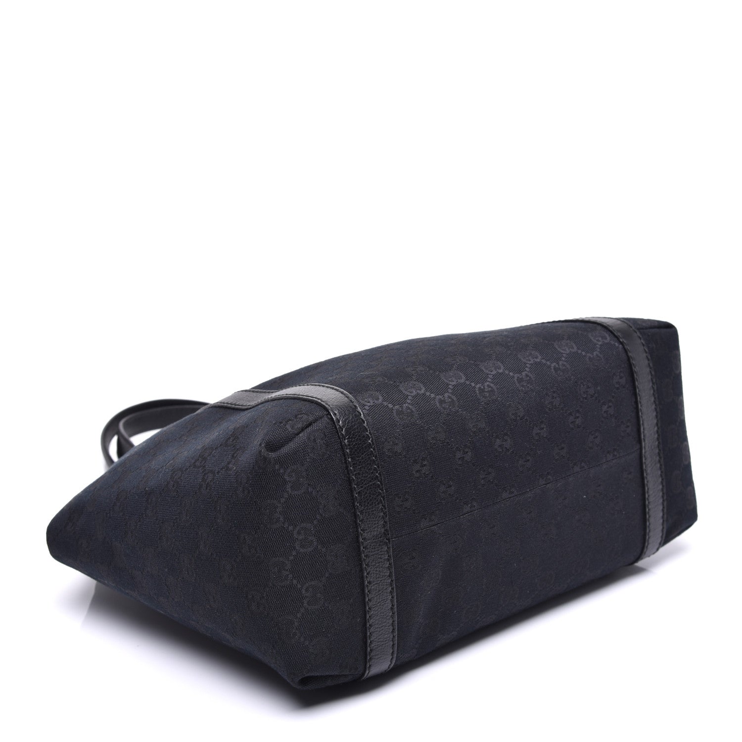 Gucci Monogram Medium New Ladies Web Tote Black 4 of 9