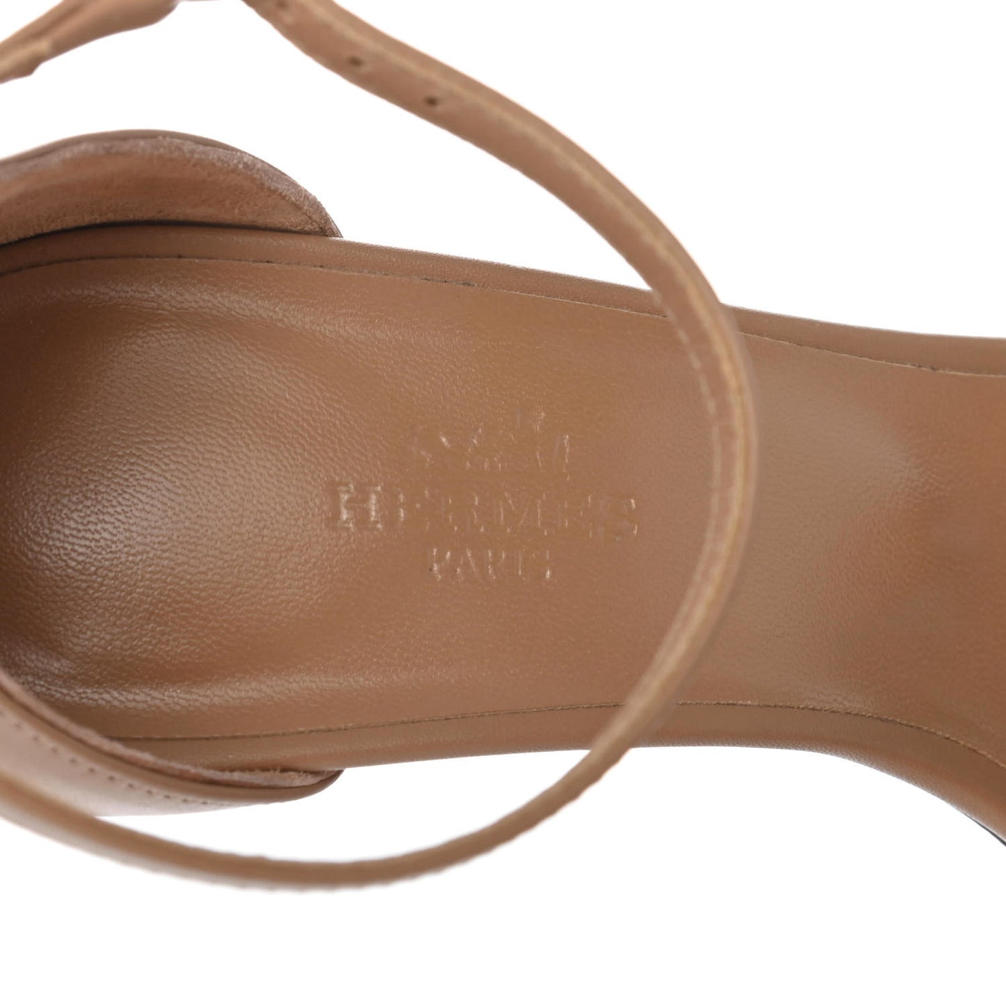 Calfskin Premiere 70 Sandals 36.5 Beige