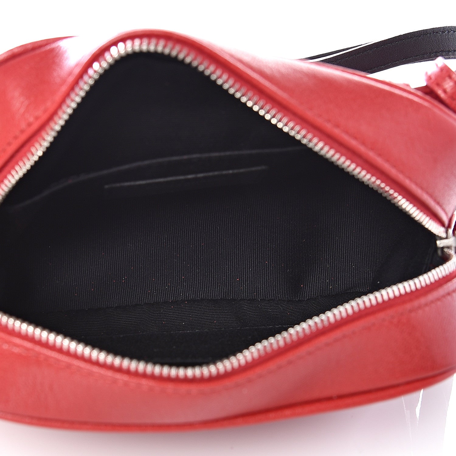 Saint Laurent Lambskin Monogram Lou Belt Bag Red 4 of 9