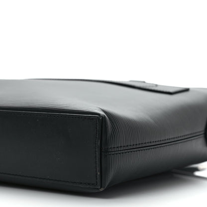 Louis Vuitton Epi Brooks Briefcase Black 8 of 11