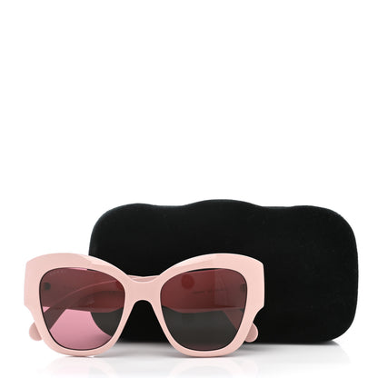 Gucci Acetate GG Butterfly Sunglasses GG0808S Pink 8 of 8