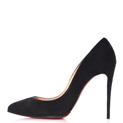 Christian Louboutin Suede Pigalle Follies 100 Pumps 36.5 Black 1 of 11