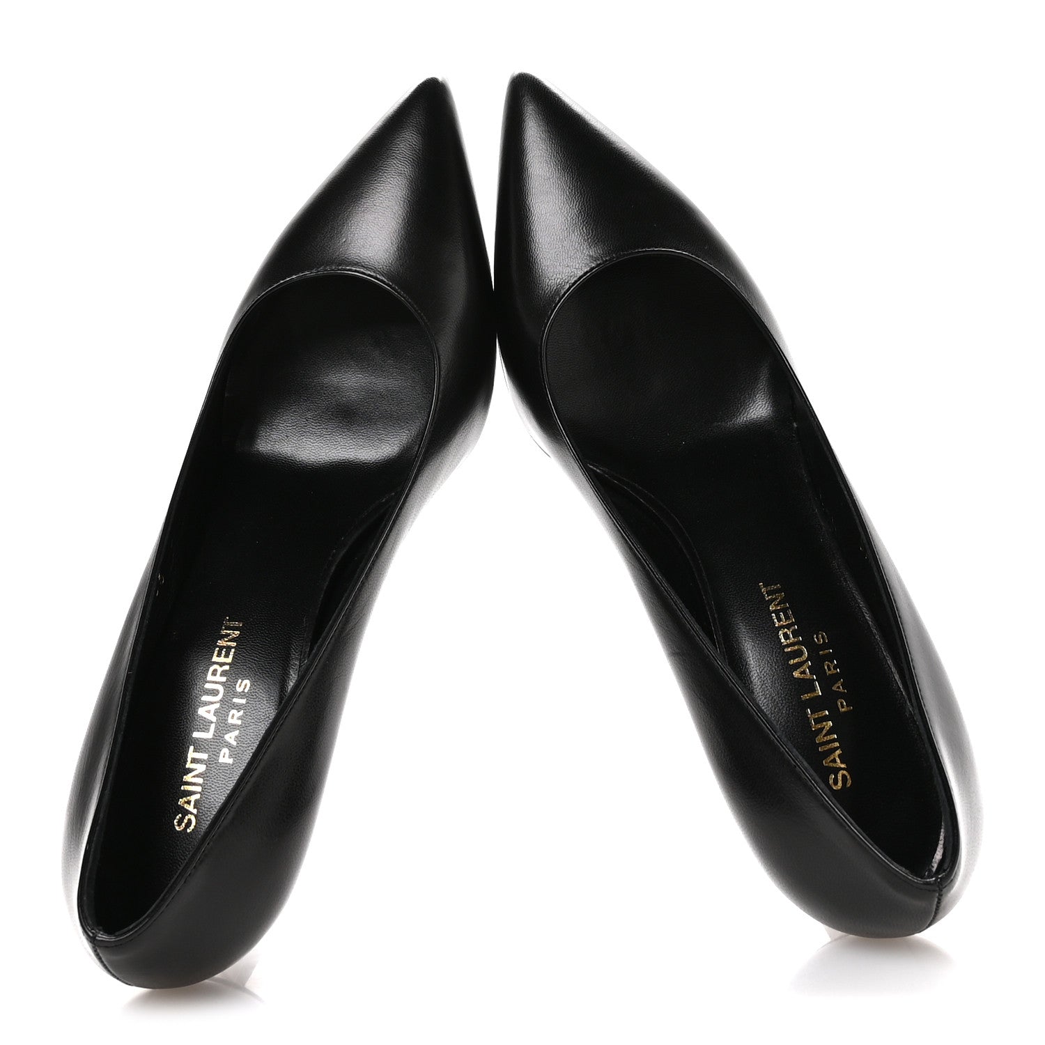 Saint Laurent Calfskin Anja 85 Pumps 36 Black 2 of 9