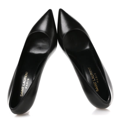 Saint Laurent Calfskin Anja 85 Pumps 36 Black 2 of 9
