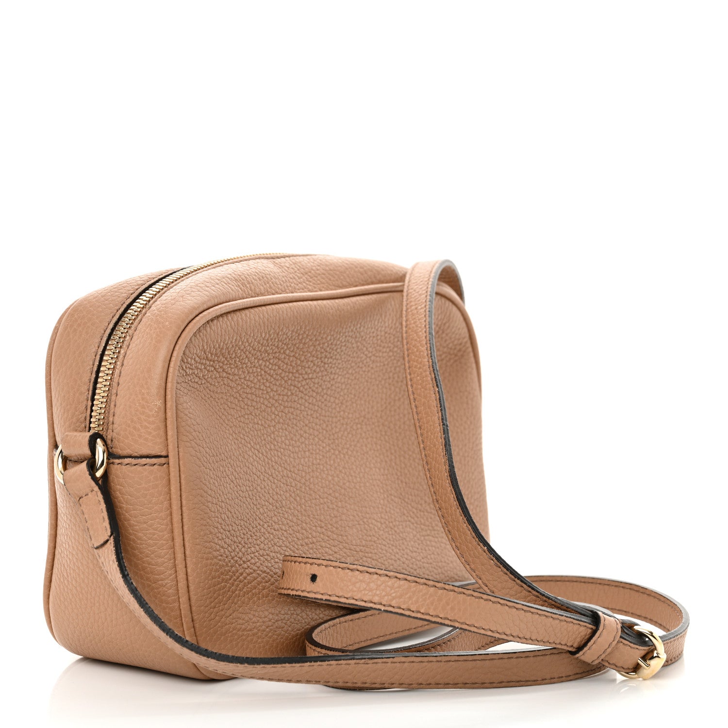 Gucci Pebbled Calfskin Small Soho Disco Bag Rose Beige 3 of 14