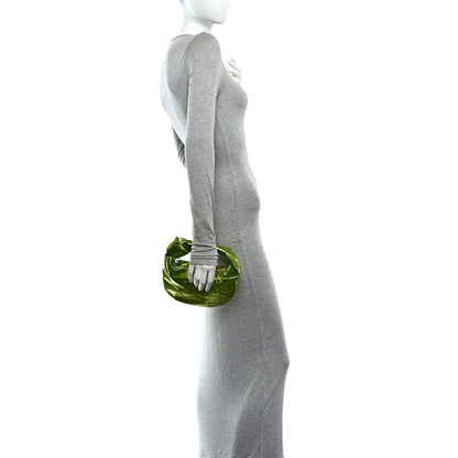 Bottega Veneta Metallic Crushed Calfskin Mini Jodie  Chlorophyll 2 of 11