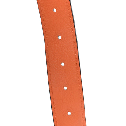 Hermes Box Togo 24mm Mini H Belt 90 36 Black Orange 4 of 4