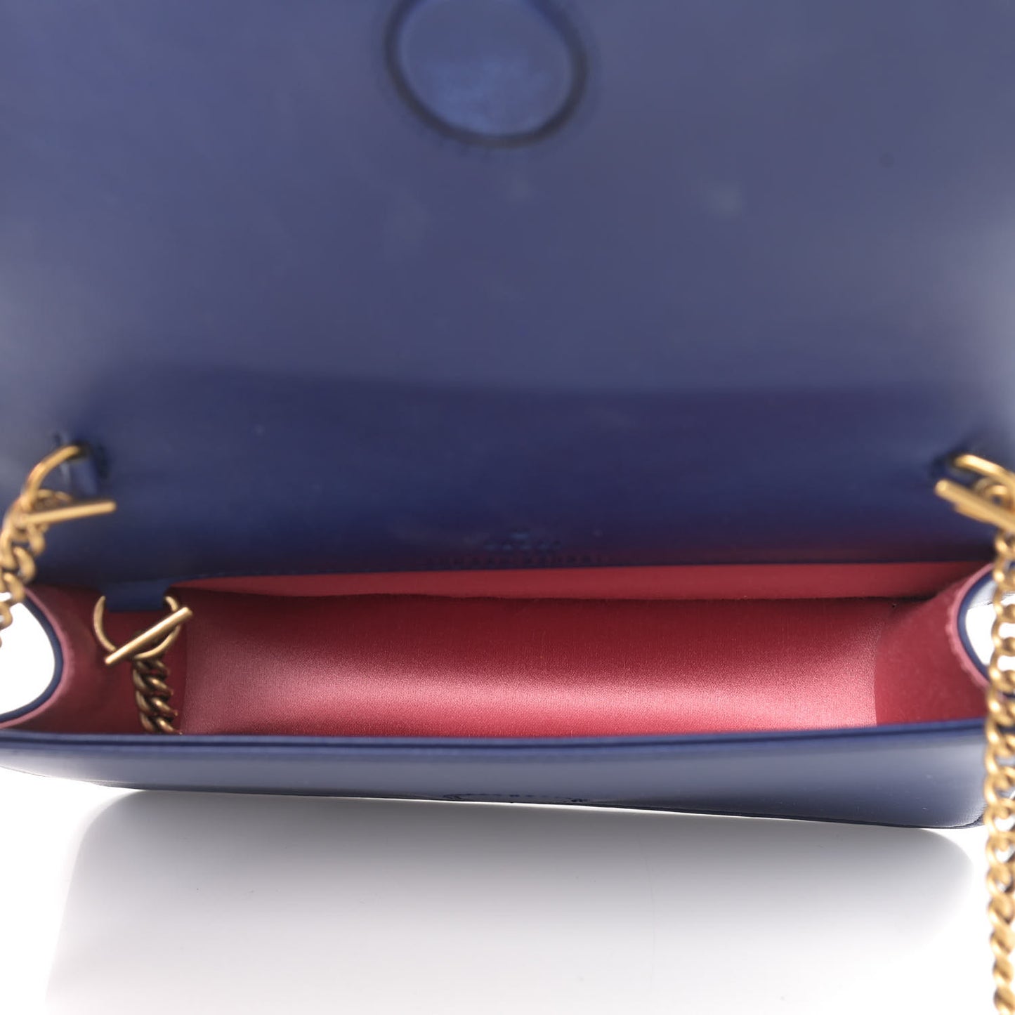 Velvet Matelasse GG Marmont Mini Bag Cobalt Blue