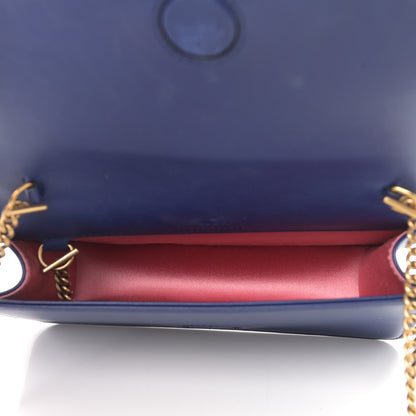 Gucci Velvet Matelasse GG Marmont Mini Bag Cobalt Blue 5 of 9