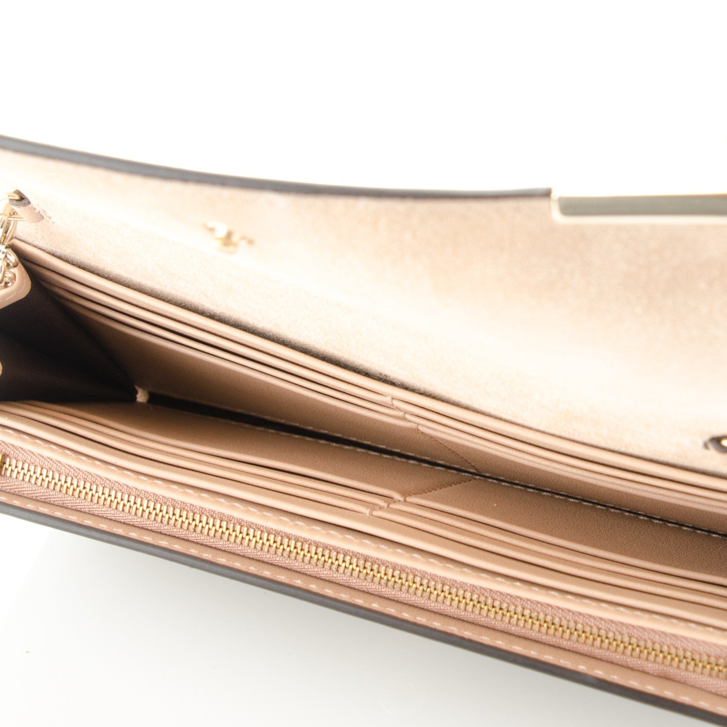 Gucci Patent Microguccissima Dice Chain Wallet Grey Pink 5 of 6