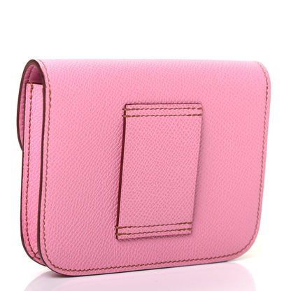 Hermes Epsom Constance Slim Wallet 5P Pink 2 of 4