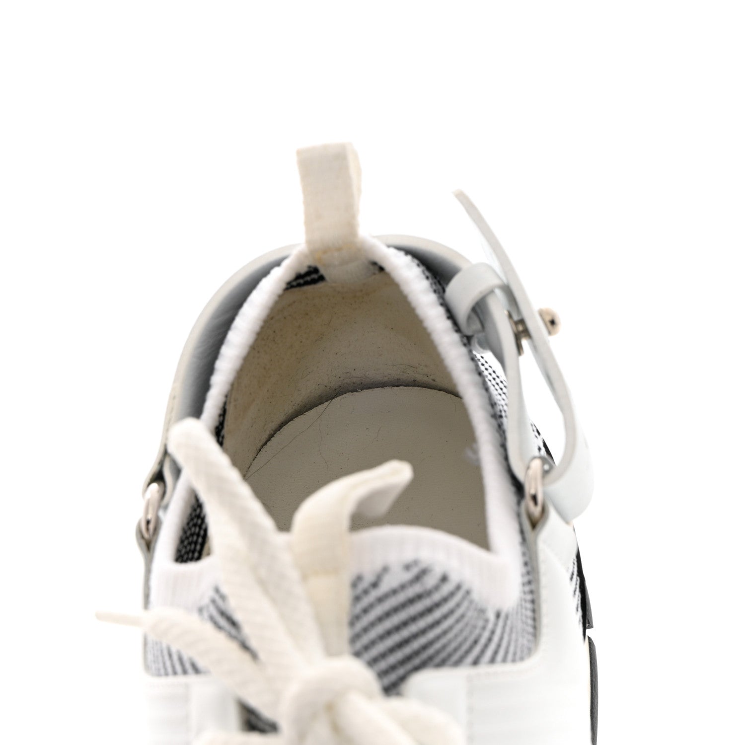 Hermes Calfskin Womens Athlete Sneakers 38.5 White Multicolor 11 of 12