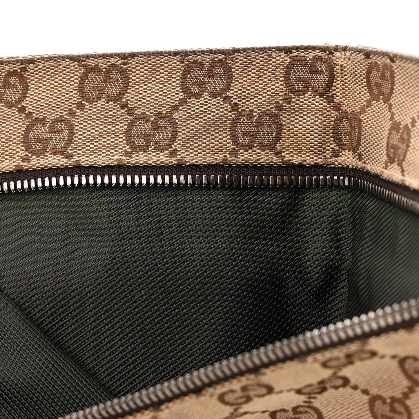 Monogram Double Pocket Belt Bag Dark Brown
