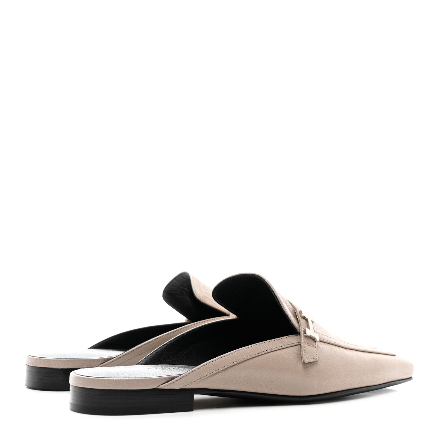 Hermes Goatskin Groupie Mules 39 Beige Mastic 4 of 9