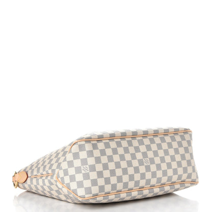Louis Vuitton Damier Azur Delightful MM Rose Ballerine 4 of 9